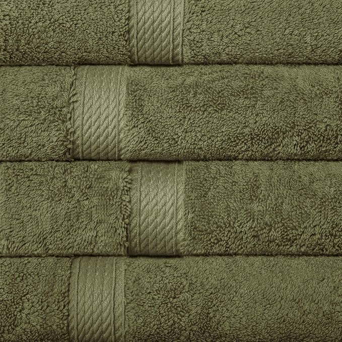 Superior Egyptian Cotton Pile Hand Towel Set of 4, Ultra Soft Luxury Towels - Image 4