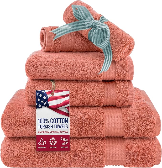 American Veteran Towel, 6 Piece Towel Set by American+Veteran+Towel