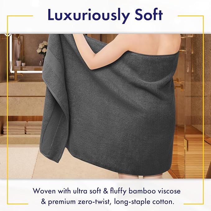 Ultra Soft & Plush Viscose from Bamboo Bath Sheets - Image 2