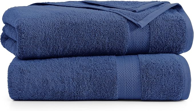 LANE LINEN 100% Durable Cotton Bath Sheets 2 Pack - Image 2