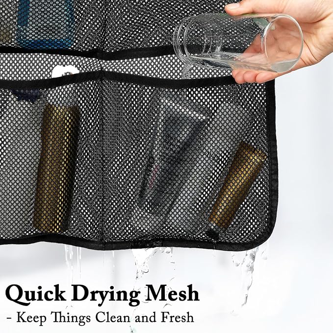 Mesh Shower Caddy Hanging, Quick-Drying Shower Organizer - Image 4