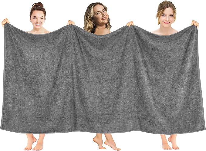 American Soft Linen Oversized Bath Sheet 40x80 Extra Large by AmericanSoftLinen