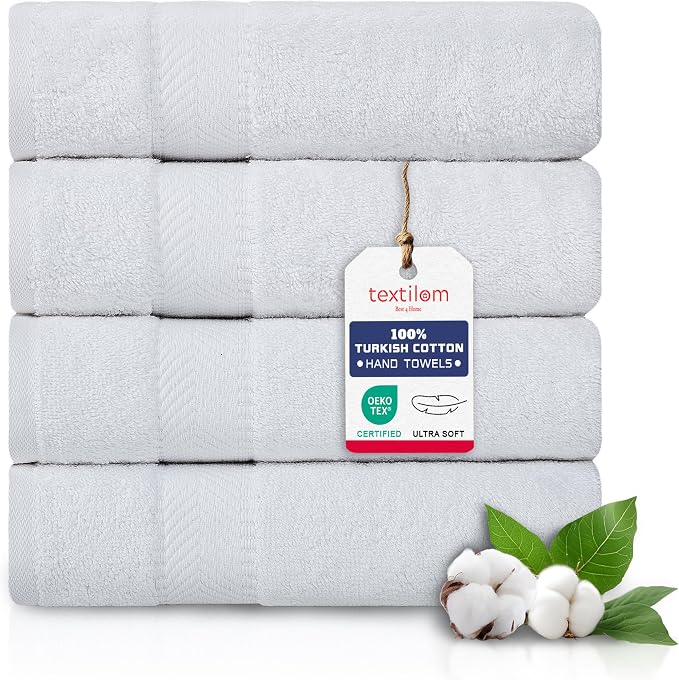TEXTILOM Turkish Hand Towels for Bathroom – Hotel and Spa Quality & Soft & by Textilom
