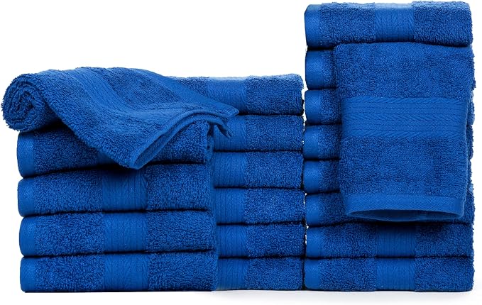 Ample Decor Wash Cloths, 600 GSM 100% Cotton Soft Absorbent Ideal - Image 3