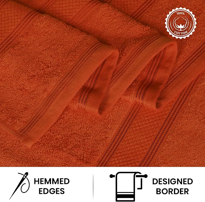 Casa Lino Bath Towel Set of 8 - Image 4