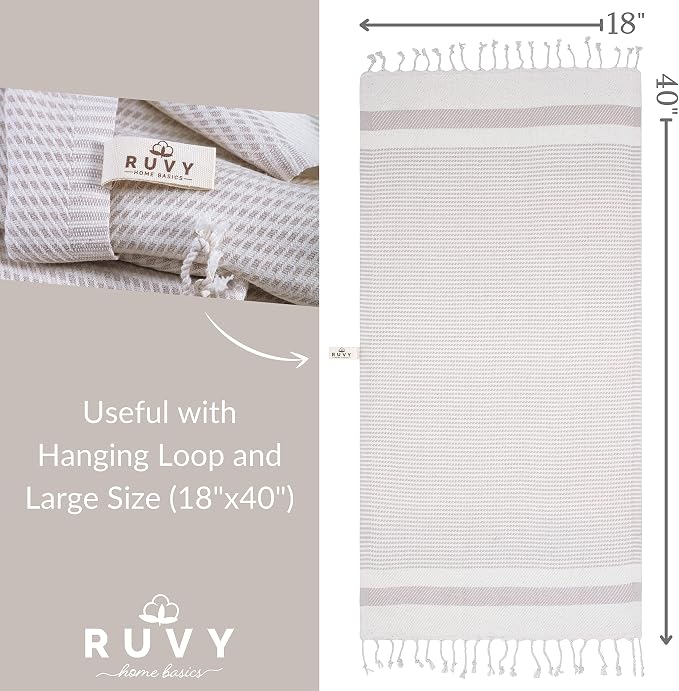 Ruvy Home Basics Turkish Hand Towels - Image 3