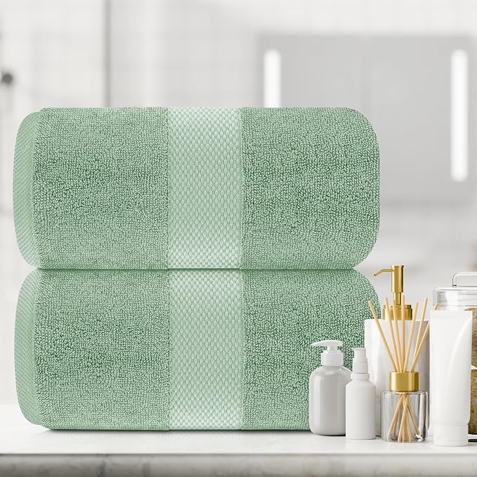 White Classic Luxury Bath Sheet Towels Extra Large | Highly Absorbent Hotel spa - Image 5