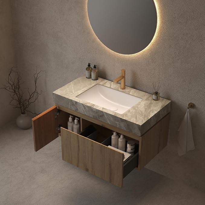 LKTART Floating 36 Inch Bathroom Vanity - Image 8