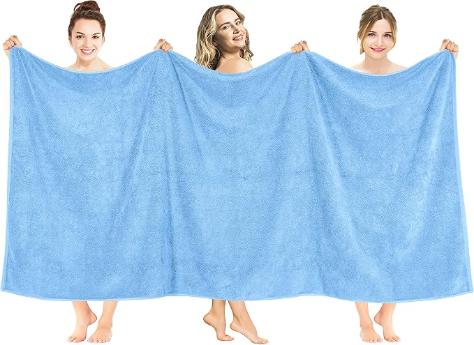 American Soft Linen Oversized Bath Sheet 40x80 Extra Large by AmericanSoftLinen