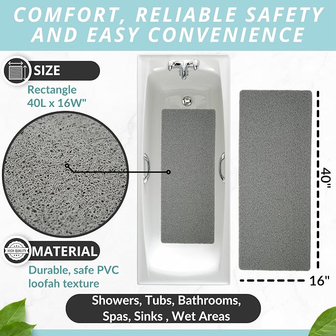 Non Slip Bathtub Mat Shower Mat - Image 3
