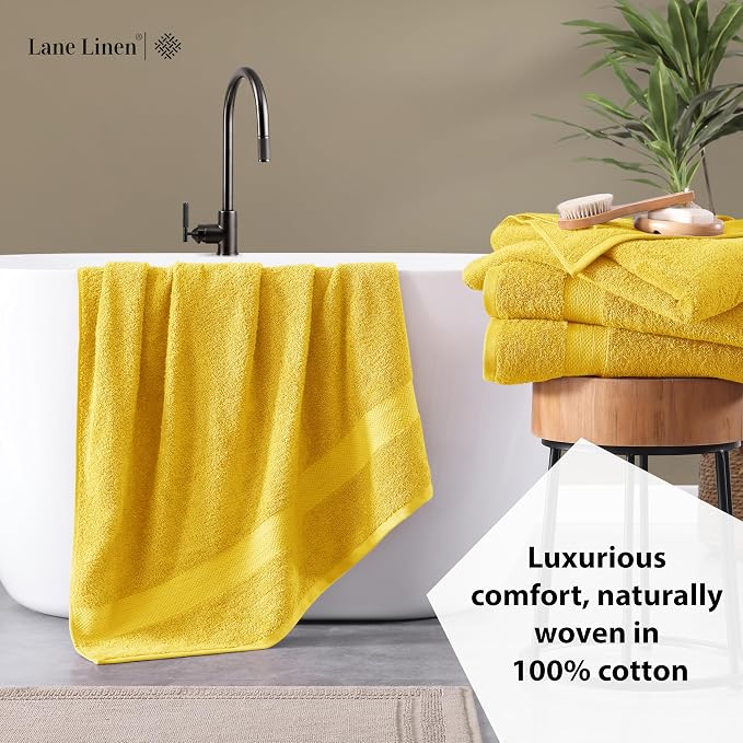 LANE LINEN 100% Luxury Cotton Bath Sheets 4 Pack - Image 4