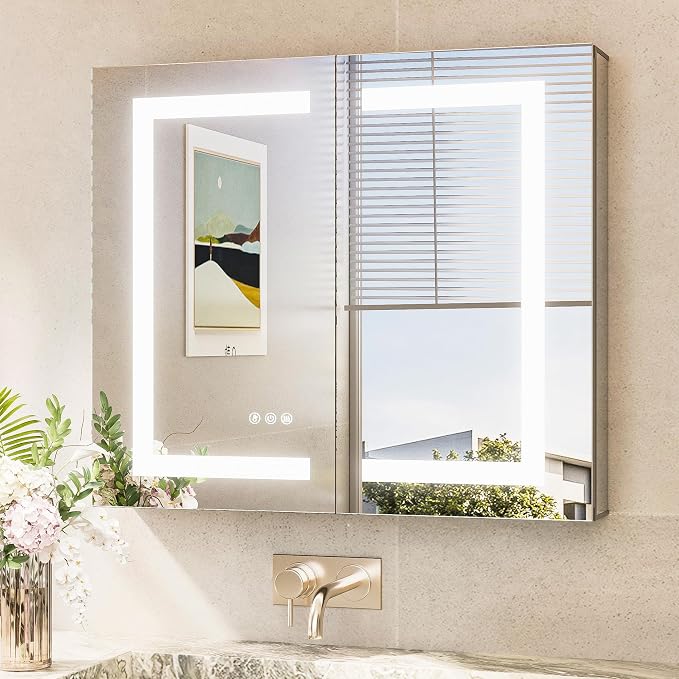 TokeShimi 30x26 Recessed Medicine Cabinet by RefinedBathroomAccessories