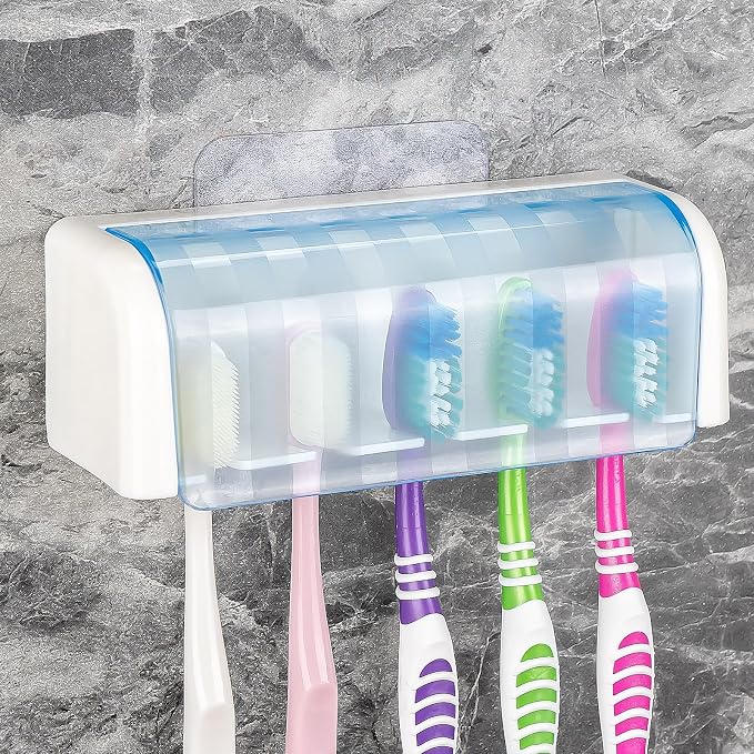 5 Slots Wall Mount Toothbrush Holder by LUEXBOX