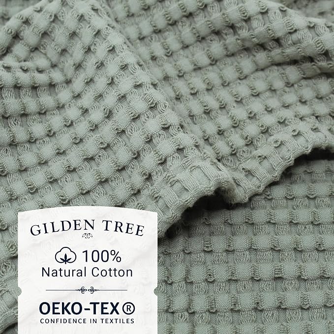 GILDEN TREE Waffle Bath Towels Wash Cloths - Image 2