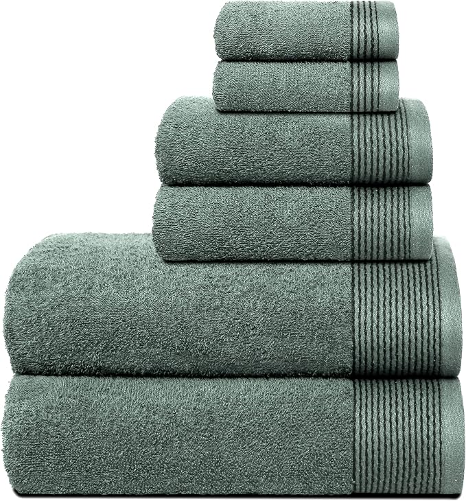 Belizzi Home 100% Cotton Ultra Soft 6 Pack Towel Set, Contains 2 Bath Towels by Unknown