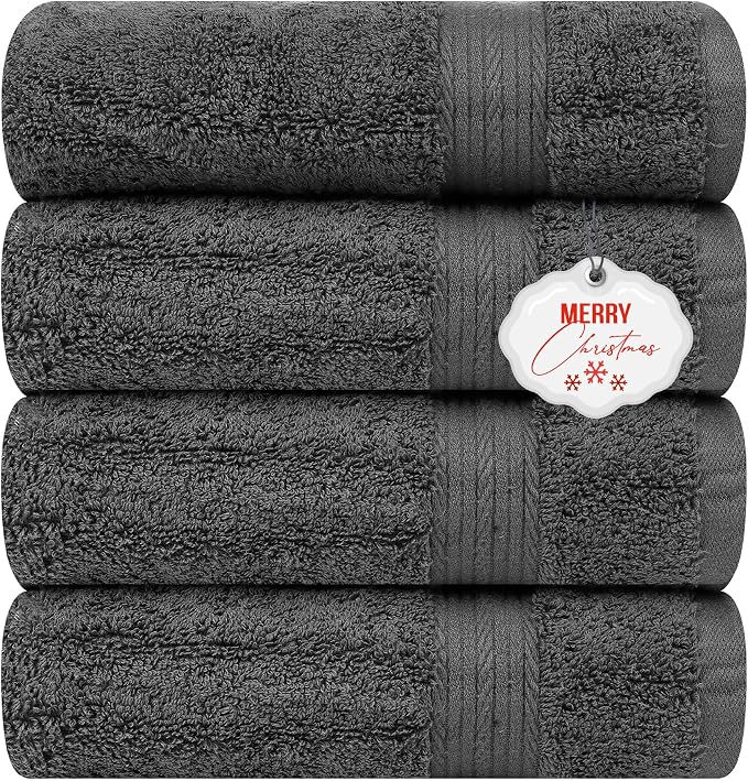 Ample Decor 100% Cotton Bath Towels by AmpleDecor