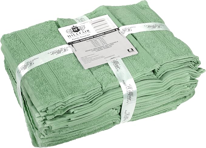 HILLFAIR - 100% Cotton 24 Piece Bath Towels Set - Image 5