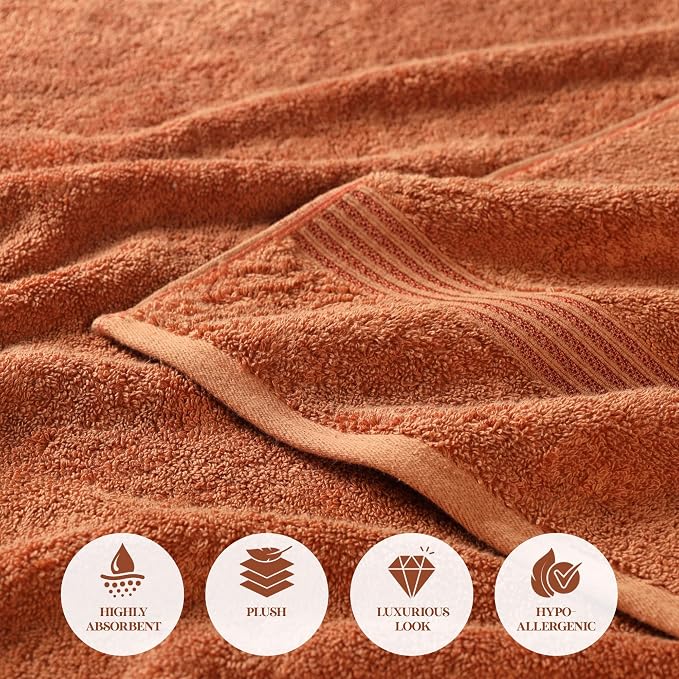 Superior Egyptian Cotton Bath Towel Set, Towels - Image 6