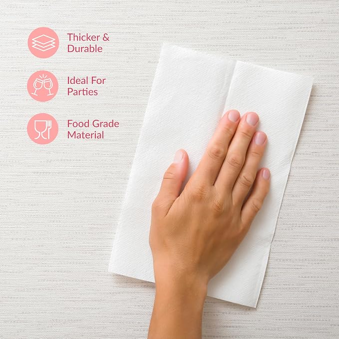 Prestee 400 Linen Feel Disposable Paper Hand Towels - Image 5