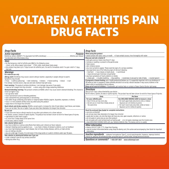 Voltaren Arthritis Pain Gel for Powerful Topical Arthritis Pain Relief - Image 9
