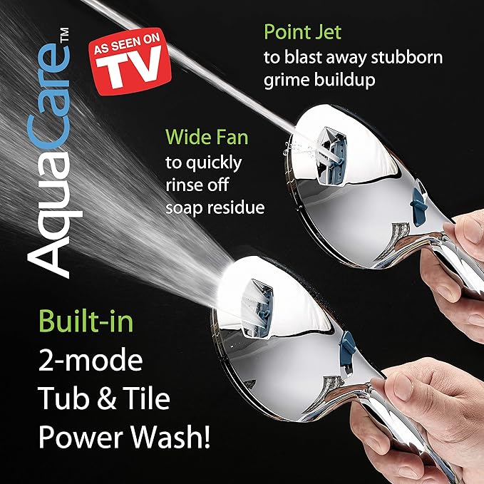 Hotel Spa AquaCare As-Seen-On-TV High Pressure Handheld & Rain 50-mode 3-way - Image 4