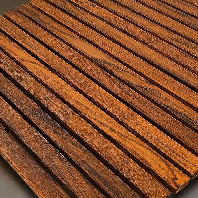 Nordic Style Premium Teak Shower and Bath Mat - Image 5