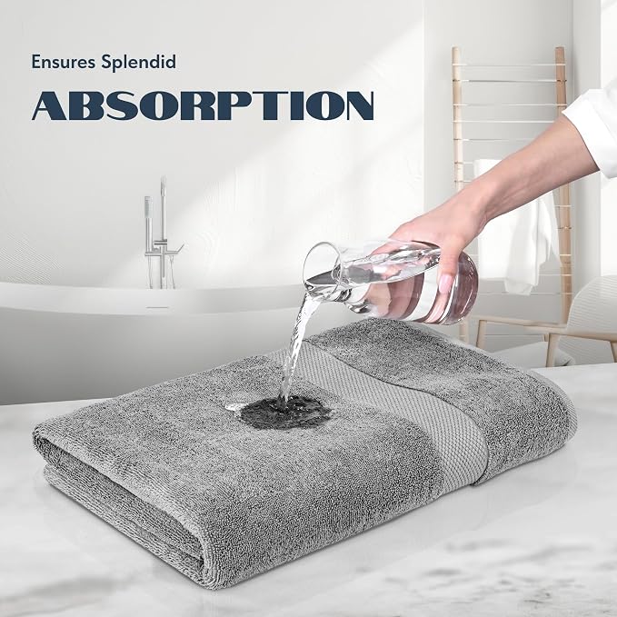 White Classic Luxury Soft Bath Sheet Towels - Image 5