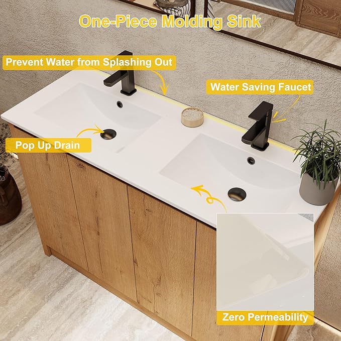 eclife 48" Bathroom Vanities - Image 6
