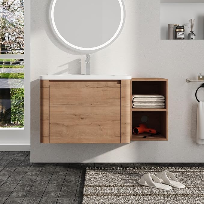 40 Inch Wall-Mounted Vanity by Malwee-SweetStar
