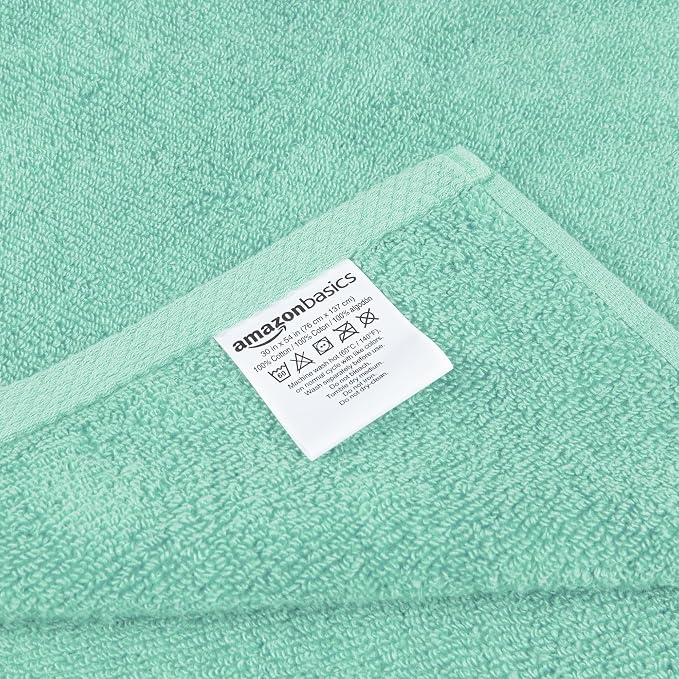 Amazon Basics 100% Cotton Quick-Dry Lightweight Moisture Absorbing Bath Towel - Image 3