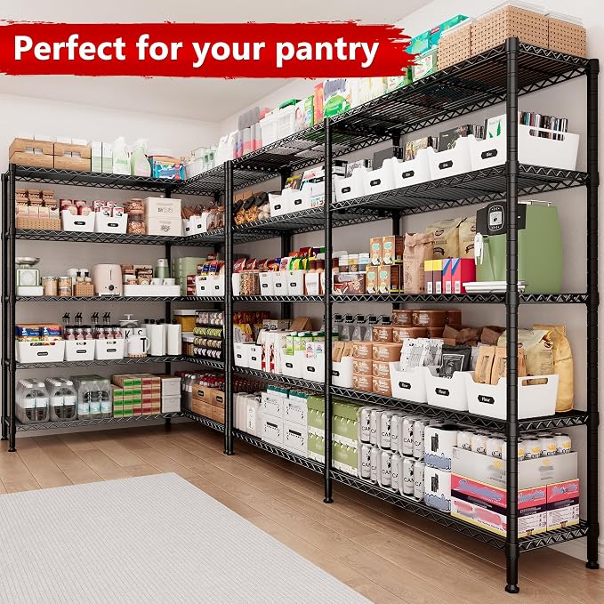 REIBII 70" W Storage Shelves Heavy Duty Load 1600LBS, Metal Shelving 5-Tier - Image 7