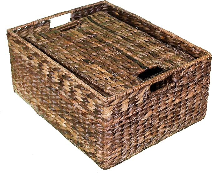 BIRDROCK HOME Abaca Nesting Baskets Set of 3 - Image 7