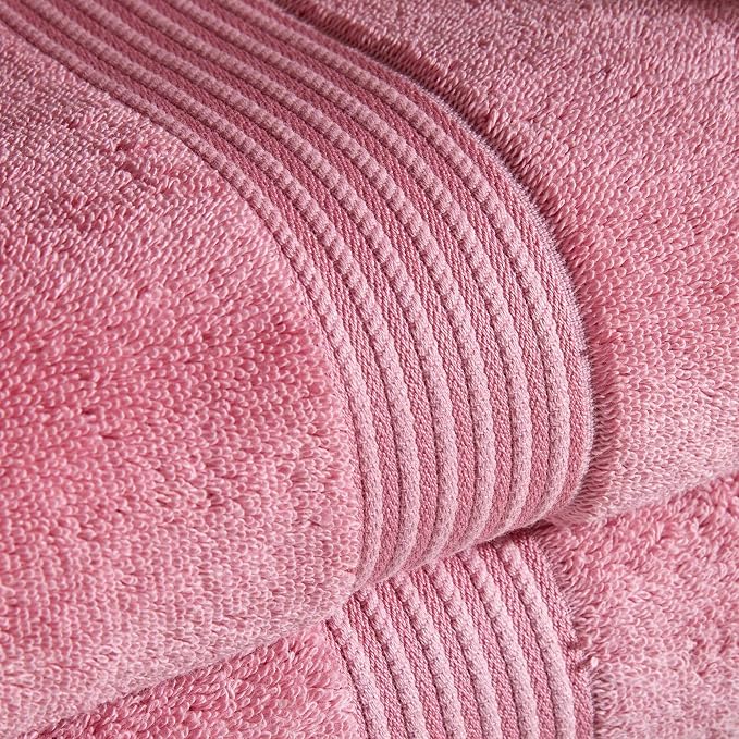 Christy Supreme Hygro 6 Piece Towel Set | Blush | 100% Luxury Supima Cotton | - Image 3