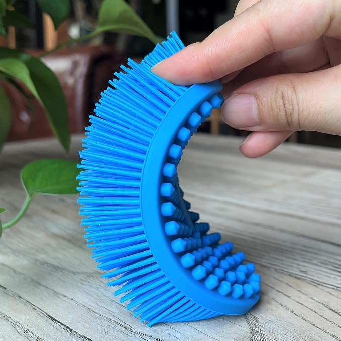 Premium Sensory Brush for Kids or Autism, Soft Silicone Body Scrubber, 2 in 1 - Image 4