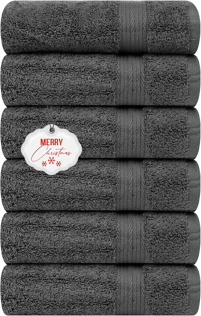 Ample Decor Hand Towels for Bathroom 18 X 28 Inch 600 GSM 100% Cotton, Soft by AmpleDecor