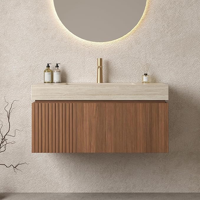 Ambrovina 36" Floating Bathroom Vanity by Unknown