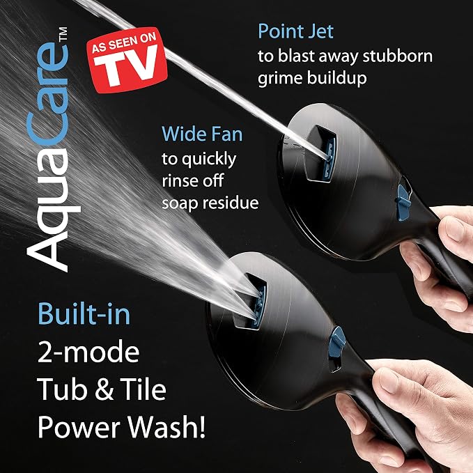 Hotel Spa AquaCare High Pressure 8-mode Handheld Shower Head, Anti-clog Nozzles - Image 7