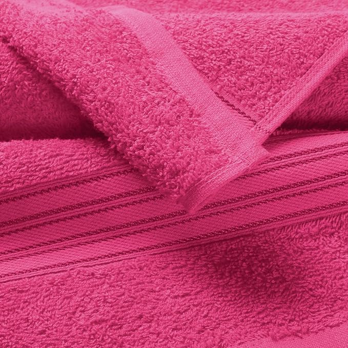 BOUTIQUO Ultra Soft Cotton Washcloths, Contains 12 Piece Face Cloths 12x12 inch - Image 2