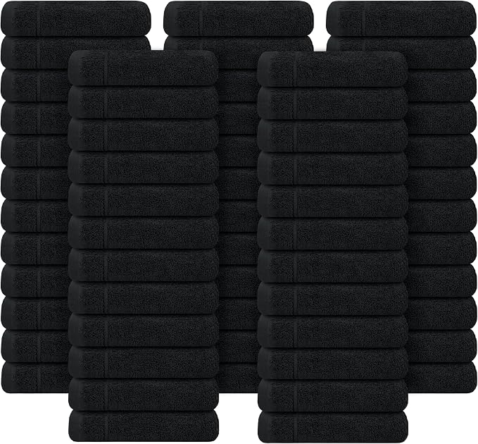 Tens Towels Pack of 60 Washcloths, 12 x 12 Inches, Lighter Weight, Quick to Dry - Image 9