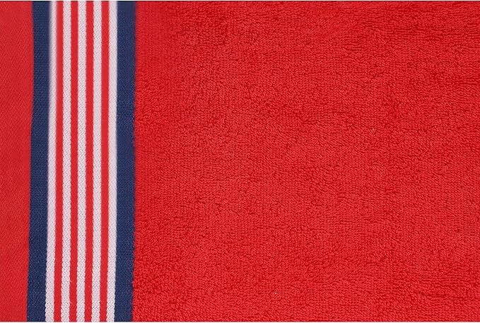 CASA COPENHAGEN He & She 6 Pieces Towel Set- American Blue + Red, 550 GSM 2 - Image 5