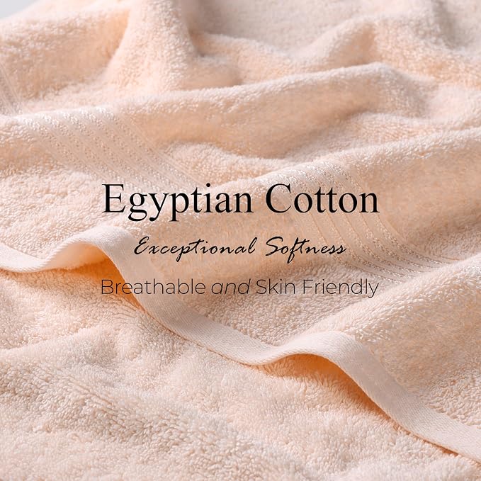 Superior Egyptian Cotton 9-Piece Towel Set, Guest Bath Decor Essentials - Image 7