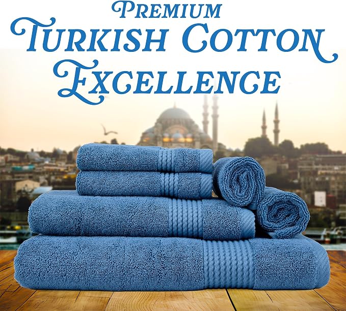 EastNBlue Lara Premium Bath Towel Set 6 Piece - Image 2