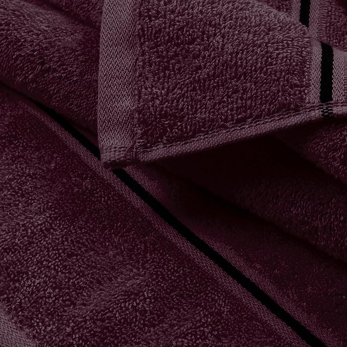 MyOwn Ultra Soft 6 Pack Cotton Towel Set, Contains 2 Bath Towels 28x55 inch - Image 2