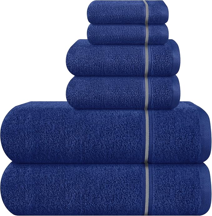 MyOwn Ultra Soft 6 Pack Cotton Towel Set, Contains 2 Bath Towels 28x55 inch by Unknown