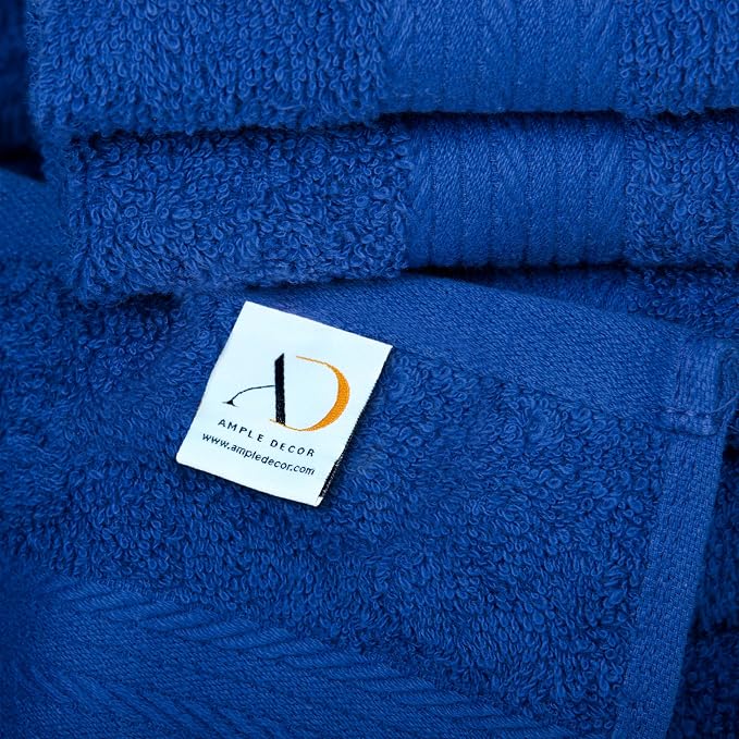 Ample Decor Wash Cloths Set of 10 12 X 12 Inch 100% Cotton 600 GSM, Soft - Image 7