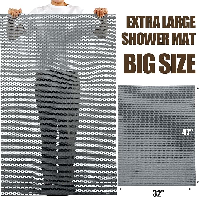 HOMBYS 47 x 32 Extra Large Shower Mat - Image 3