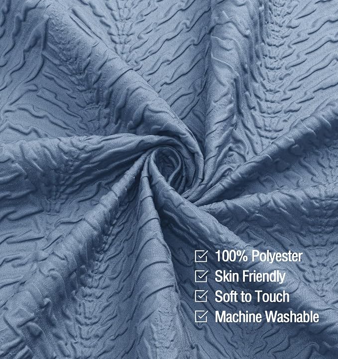 Gibelle Ombre Blue Shower Curtain - Image 4
