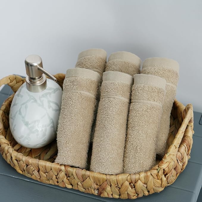 Tens Towels Pack of 24 Washcloths, 12 x 12 Inches, Lighter Weight, Quick to Dry - Image 3