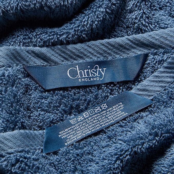 Christy Renaissance 6 Piece Towel Set | Denim Blue | 100% Egyptian Cotton | - Image 7