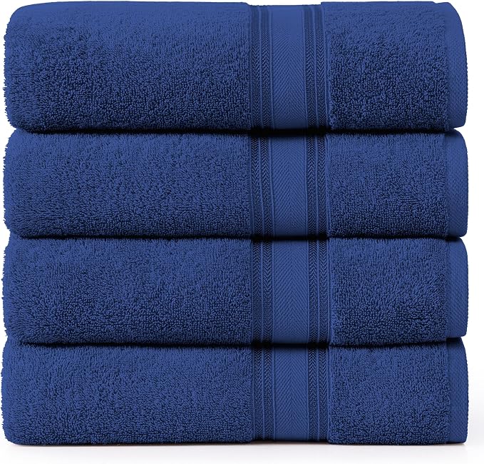 LANE LINEN 100% Cotton 4 Pack Bath Towels by LaneLinen